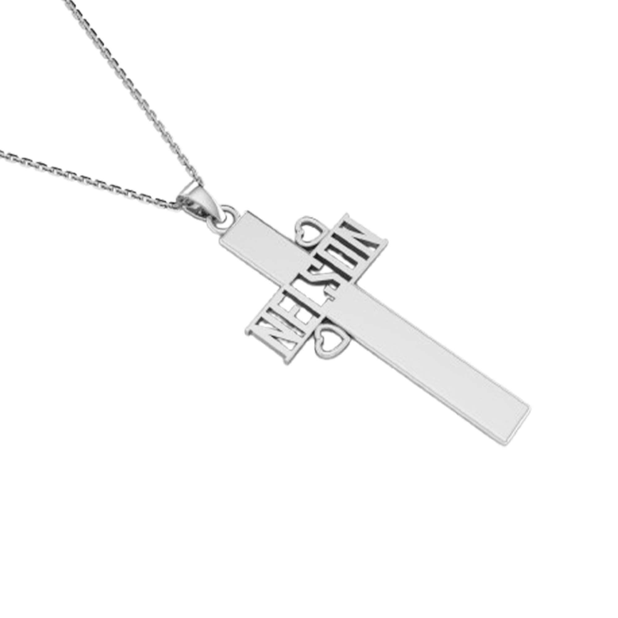 RKC 14k Gold Plated Cross Pendant Including Your Name Idea Religion Pendant Weight 5gm