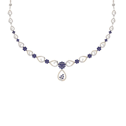 Collana affascinante con moissanite RKC 2.7 CT Argento 925 placcato oro rosa 14k Peso del prodotto 13,00 GM