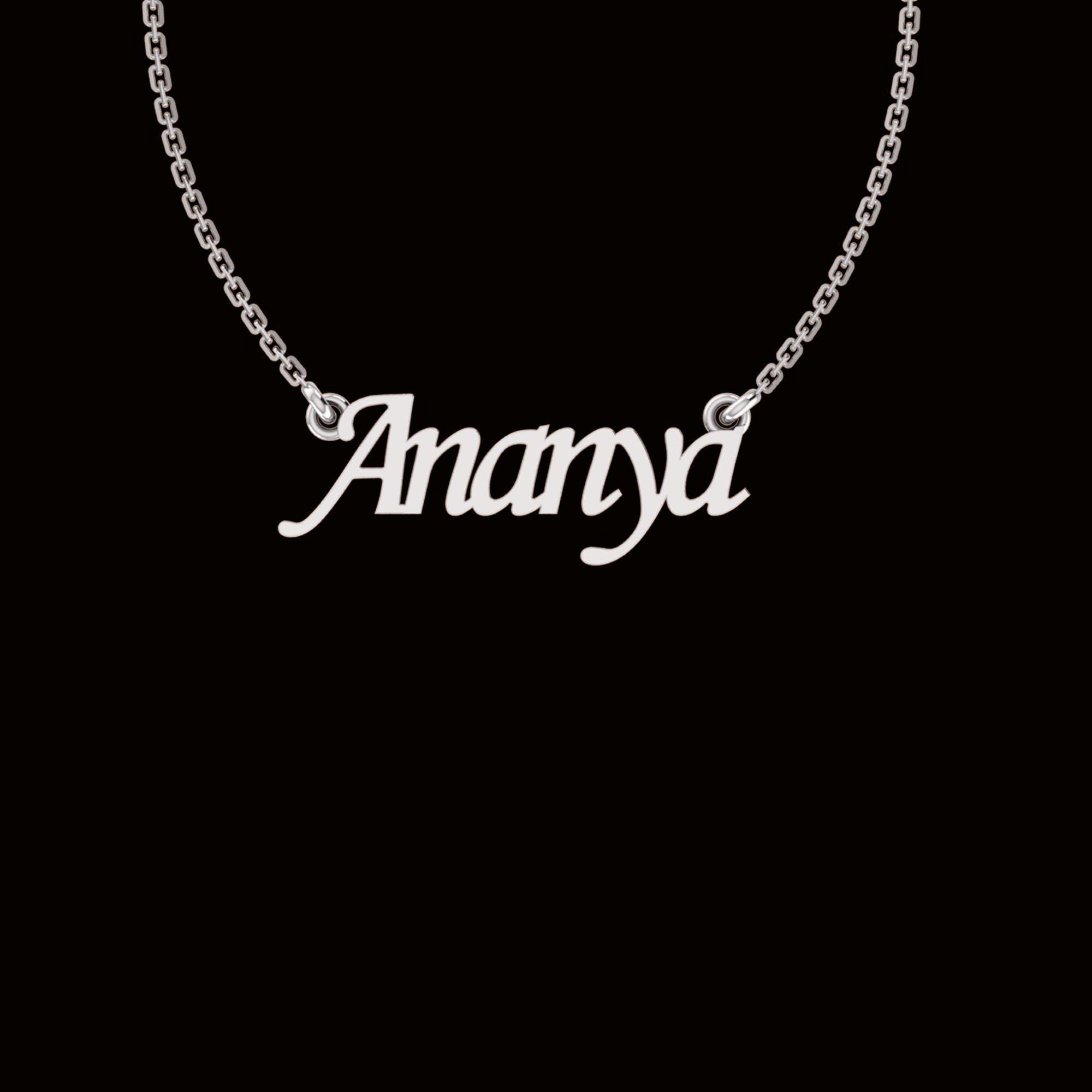 RKC Custom Name Pendant 925 Sterling Silver 14K Yellow Gold Plated Wt 3.20GM Height 11.20 MM