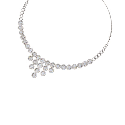 RKC 5,4 CT Moissanit Charmante Halskette 925 Silber 14 Karat Gelbgold vergoldet Produktgewicht 17,00 GM