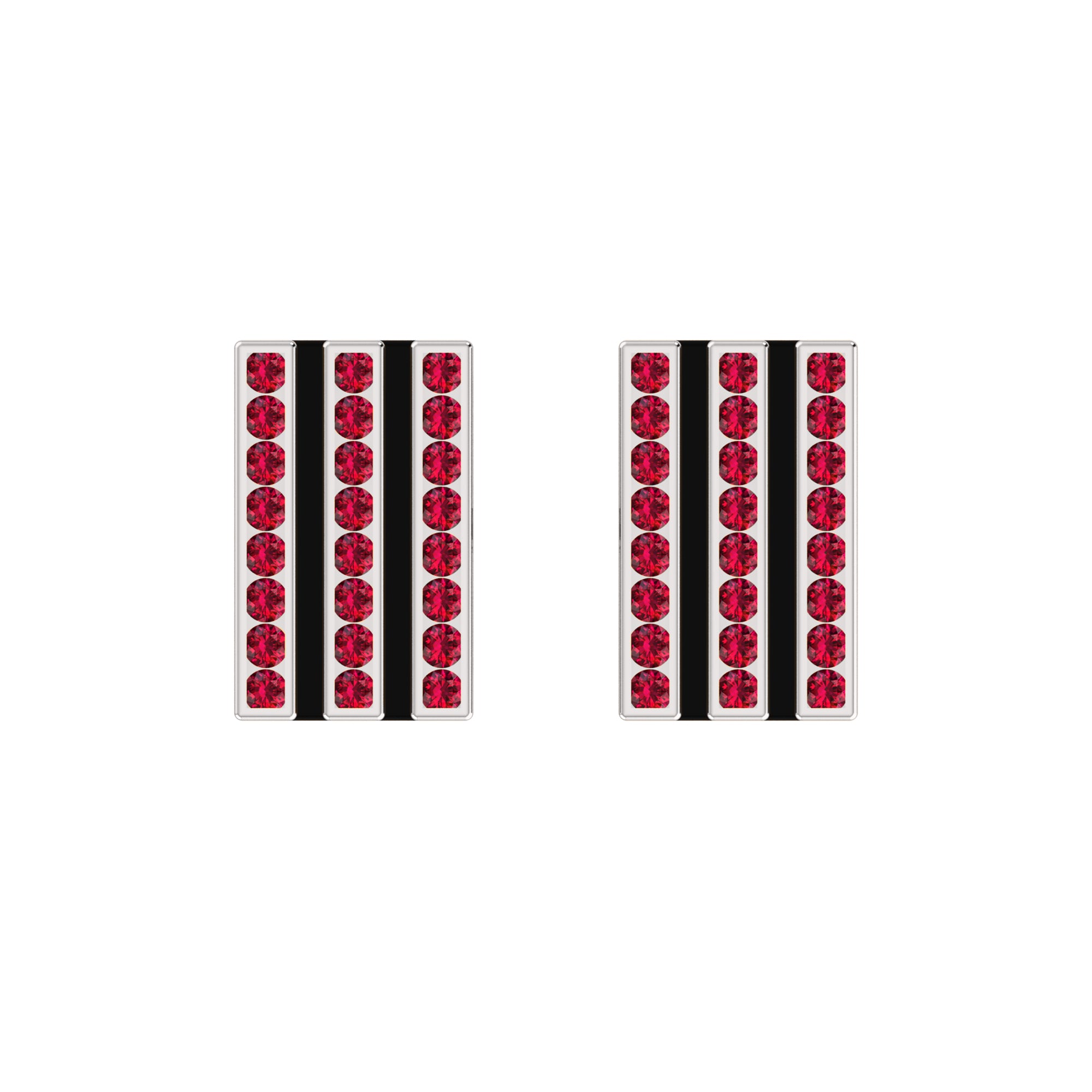 RKC-Moissanit-Manschettenknöpfe und Brosche aus 925er-Sterlingsilber, 14-karätig rosévergoldet, Produktgewicht: 3,20 g