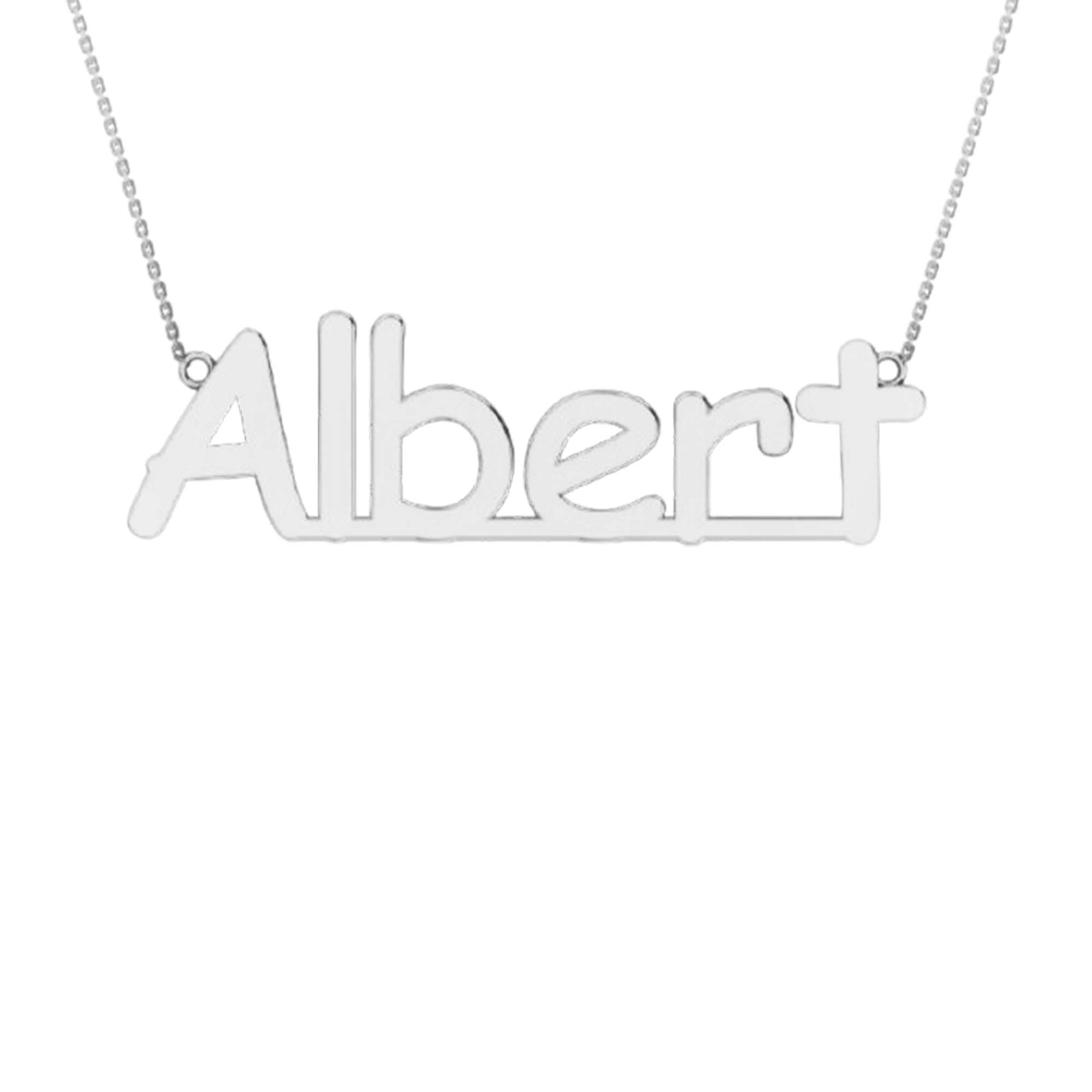 RKC Customize Initial Name Pendant Necklace 14k Yellow Gold Plated Weight 4.5 gm