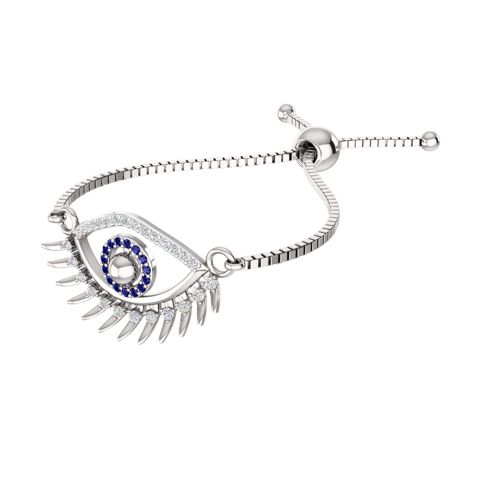 Bracciale da donna con pietre preziose multiple in argento sterling 925 RKC da 0,14 ct, placcato in oro giallo 14 carati, peso 3,80 GM, altezza 10,00 mm