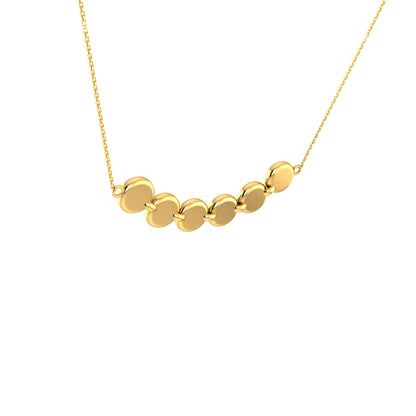 RKC Suhani Name Journey Pendant Necklace 14k Yellow Gold Plated Silver gift For Special One