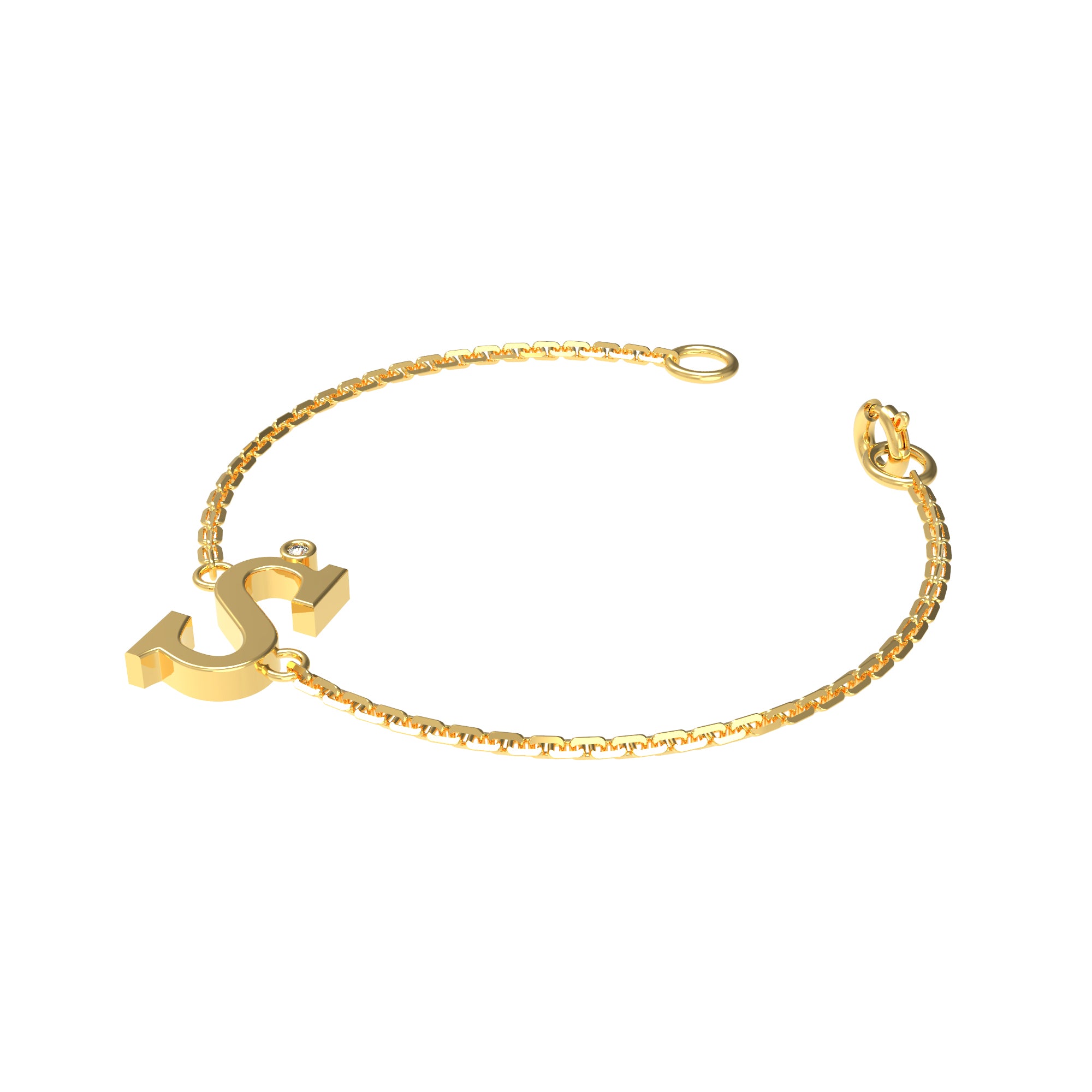 RKC Damenarmband aus 925er-Sterlingsilber mit einem Karatgewicht von 0,01 Karat, 14 Karat Rosévergoldung, Produktgewicht 2,90 GM