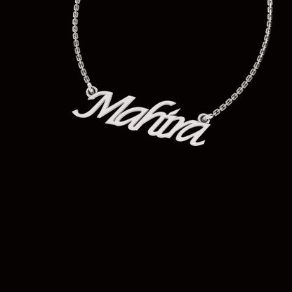 RKC Halskette mit Buchstaben- und Namensanhänger, 925er Silber, Schmuck, 14 Karat Roségold vergoldet, Produktgewicht: 3,60 GM, Höhe: 9,70 mm