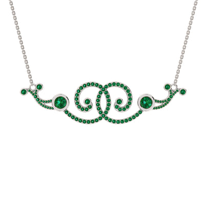 RKC 2,6 CT Moissanit Charm Halskette 925 Silber 14k Roségold vergoldet Produktgewicht 9,00 GM Höhe 18,00 MM