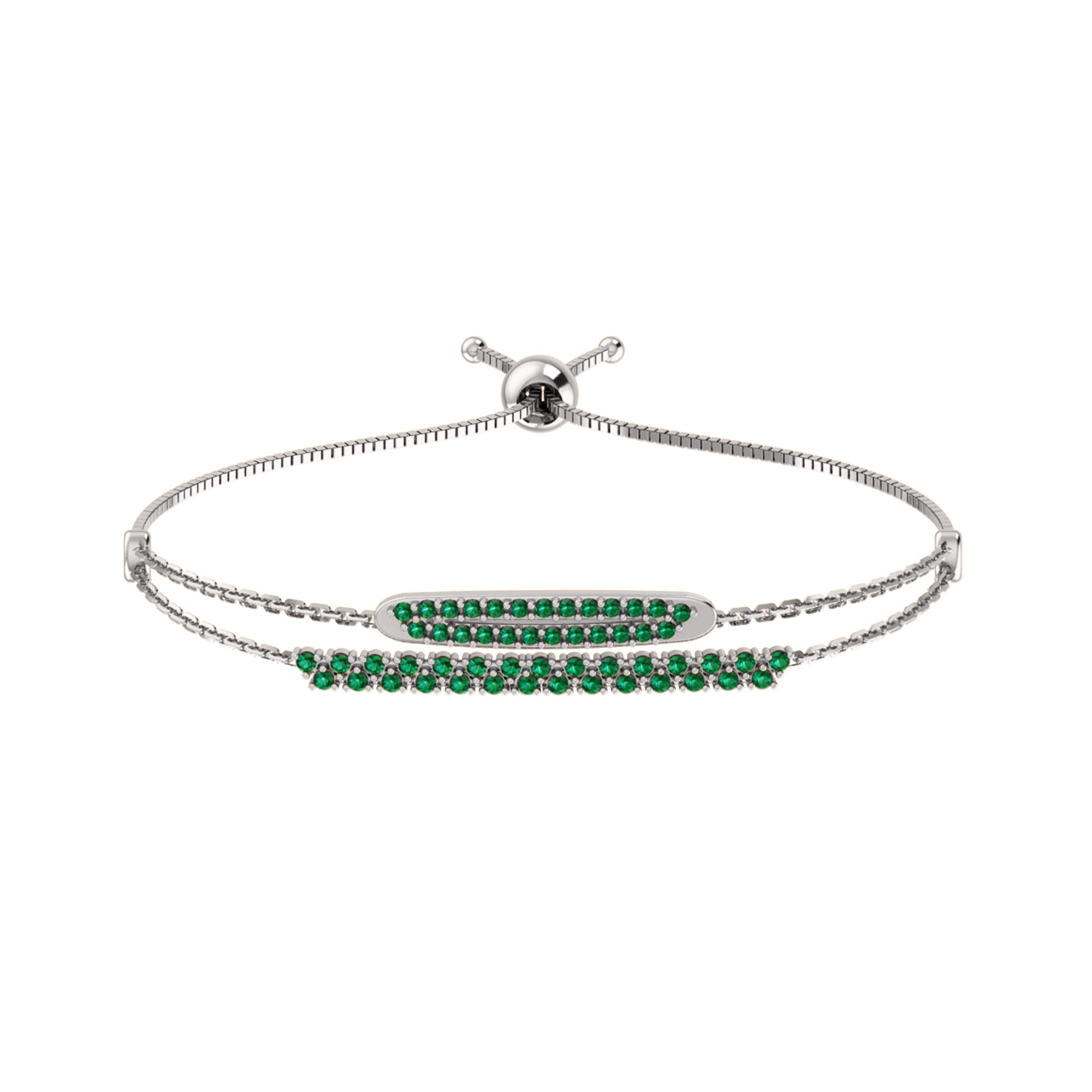 RKC Damen-Armband aus 925er-Sterlingsilber mit 0,81 Karat Moissanit, 14 Karat Gelbgold vergoldet, Gewicht 4,50 g, Höhe 36,85 mm