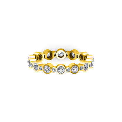 Anello di fidanzamento in moissanite a taglio rotondo da 0,92 ct RKC, argento 925 placcato in oro rosa per donna, peso 1,60 g, larghezza 3,20 mm