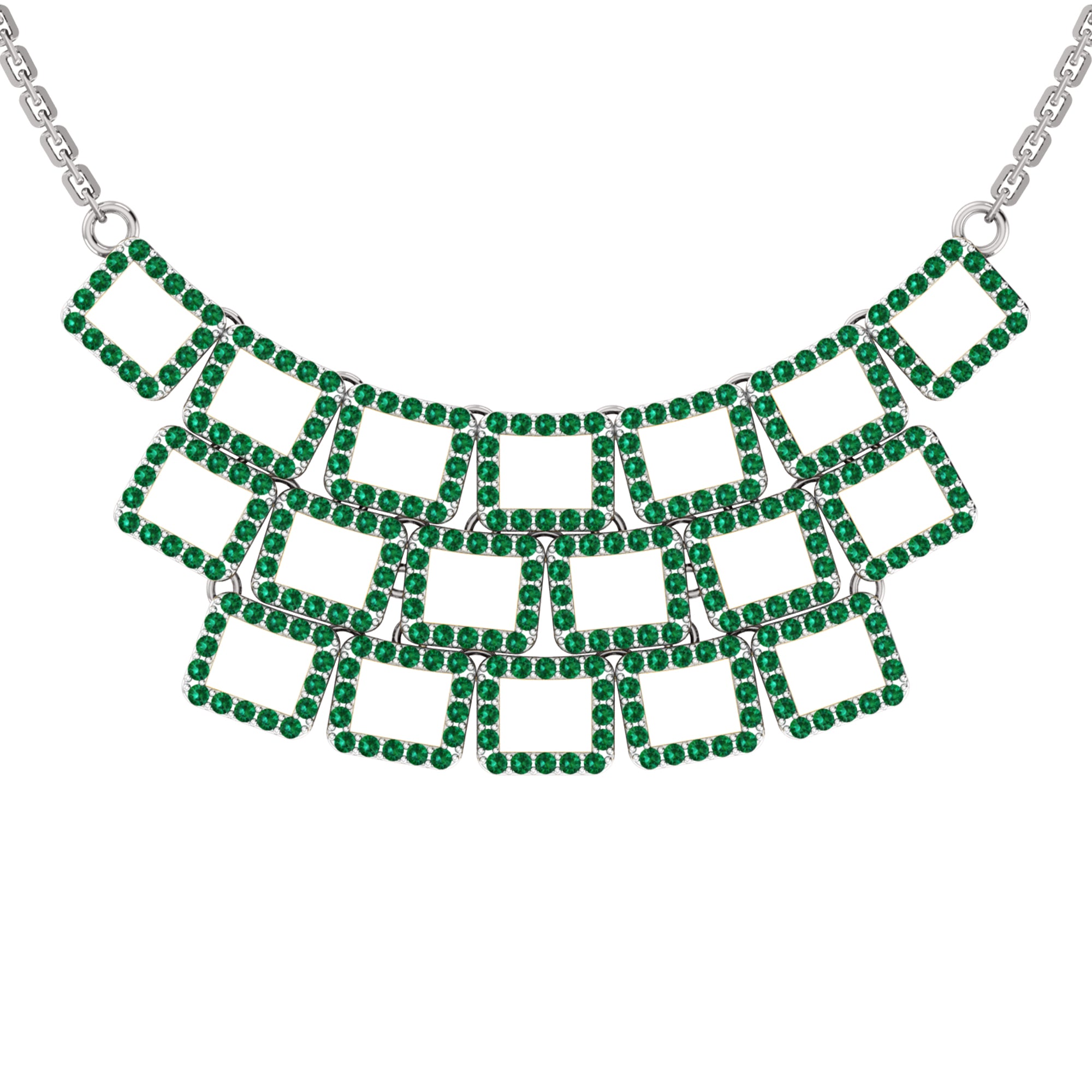 RKC 2,6 CT Moissanit-Halskette, 925er Silber, 14 Karat Gelbgold plattiert, Produktgewicht: 8,00 GM, Höhe: 20,00 mm