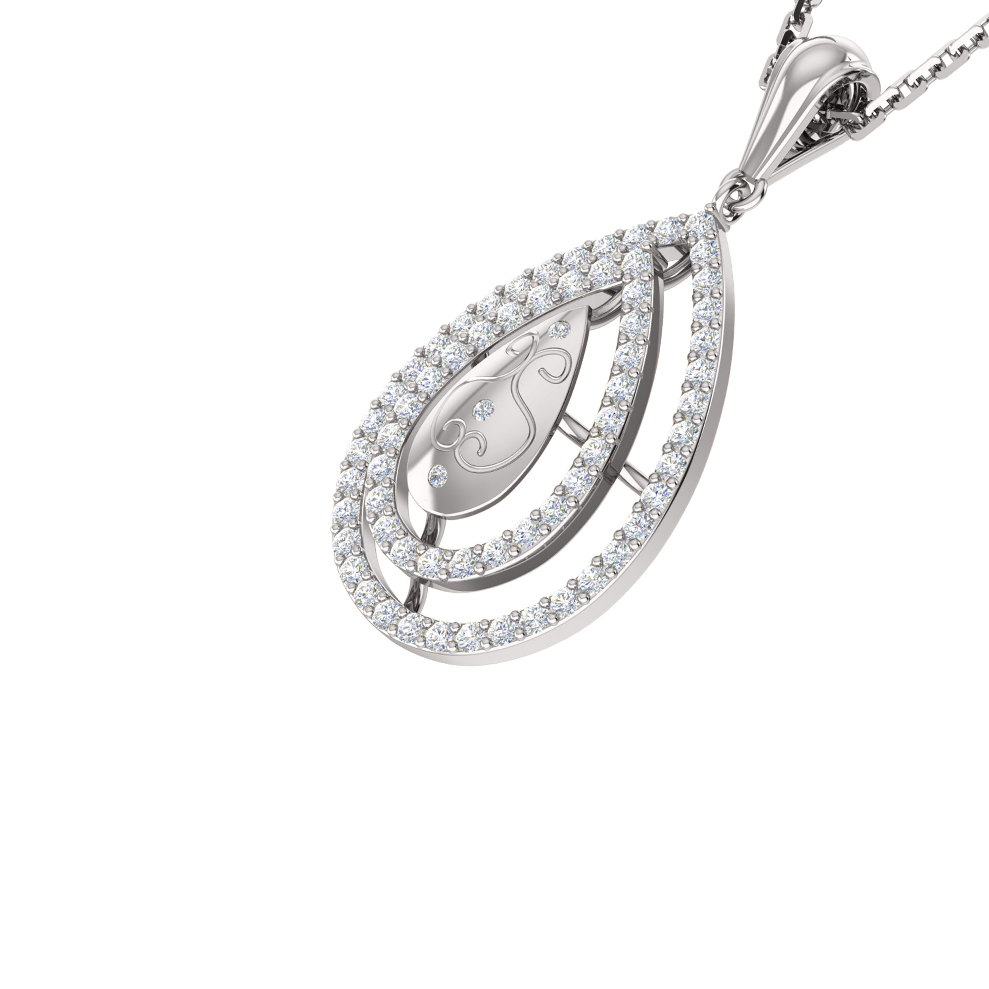 RKC Ciondolo a goccia in moissanite da 0,65 ct, gioielli in argento 925, placcato in oro giallo 14 carati, peso 5 g, altezza 31 mm