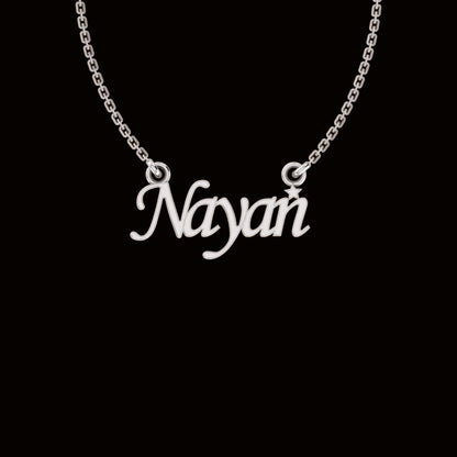 RKC Customized Any Name Pendant 925 Sterling Silver 14K Rose Gold Plated Wt 3.10 GM Height 14.15 MM