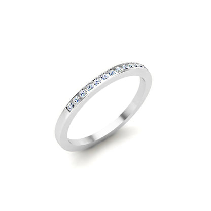 RKC-Moissanit-Rundschliff, passender stapelbarer Ring, 925er-Sterlingsilber, Band mit 14-karätigem Gelbgold vergoldet, Gewicht 1,40 g, Breite 1,40 mm