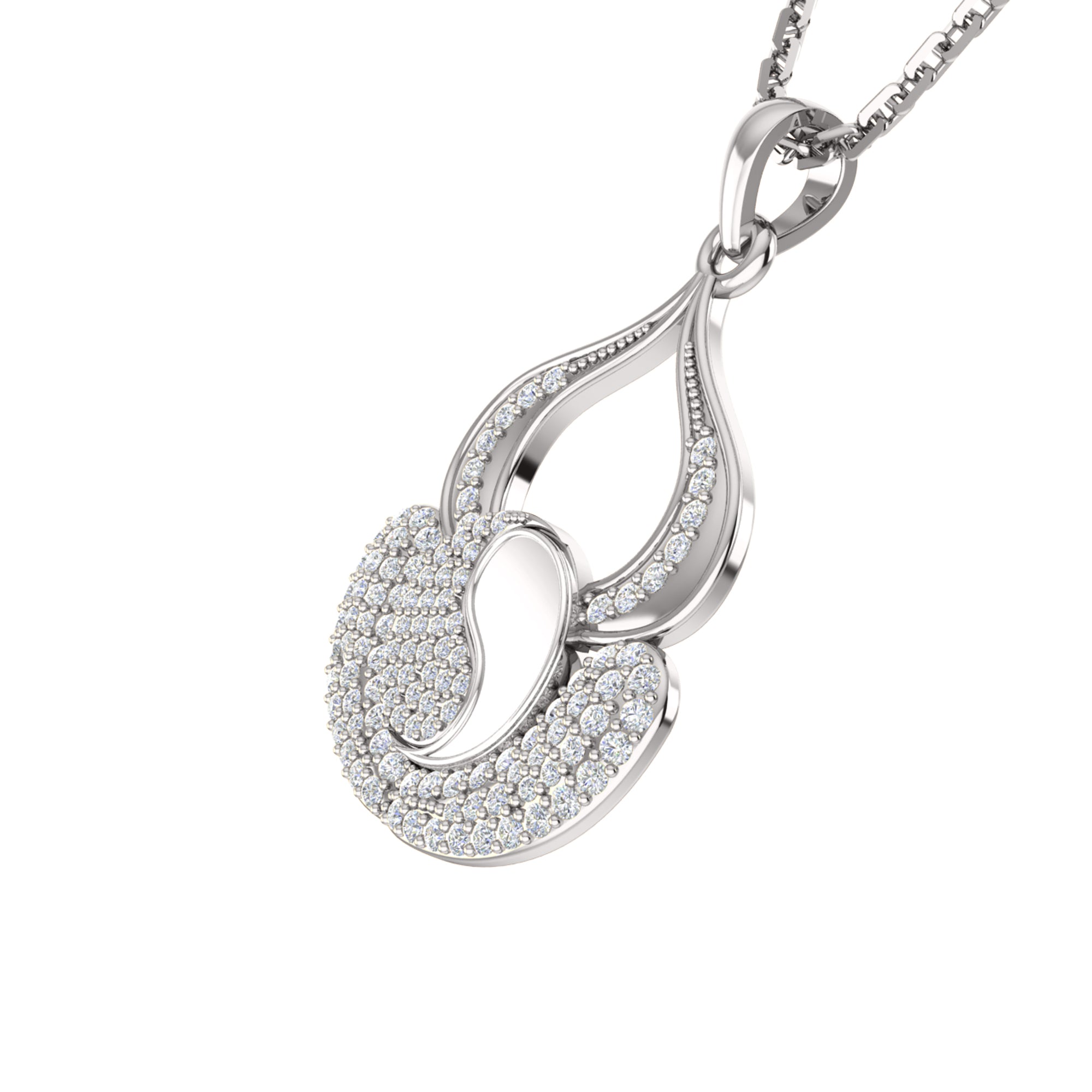 RKC 0,44 Karat Moissanit-Charm-Anhänger, 925er Silberschmuck, 14 Karat Gelbgold vergoldet, Gewicht 4,50 g, Höhe 20 mm