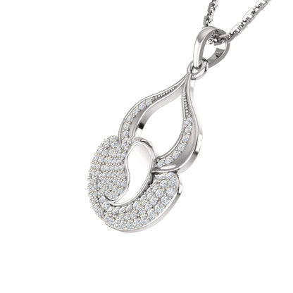 RKC 0,44 Karat Moissanit-Charm-Anhänger, 925er Silberschmuck, 14 Karat Gelbgold vergoldet, Gewicht 4,50 g, Höhe 20 mm
