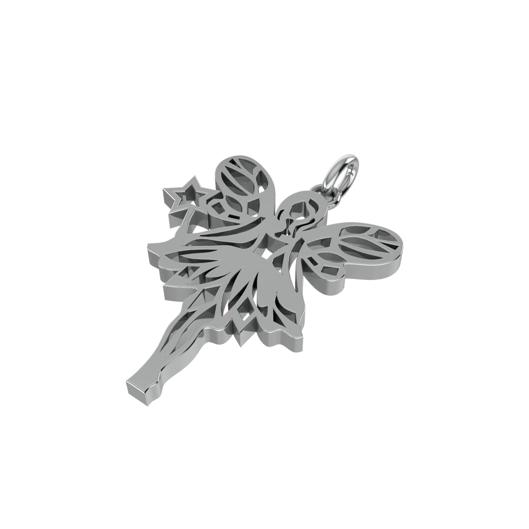 Ciondolo angelo RKC Gioielli in argento 925 placcato oro rosa 14 carati Peso 4,10 g Altezza 25,80 mm