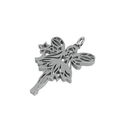 Ciondolo angelo RKC Gioielli in argento 925 placcato oro rosa 14 carati Peso 4,10 g Altezza 25,80 mm