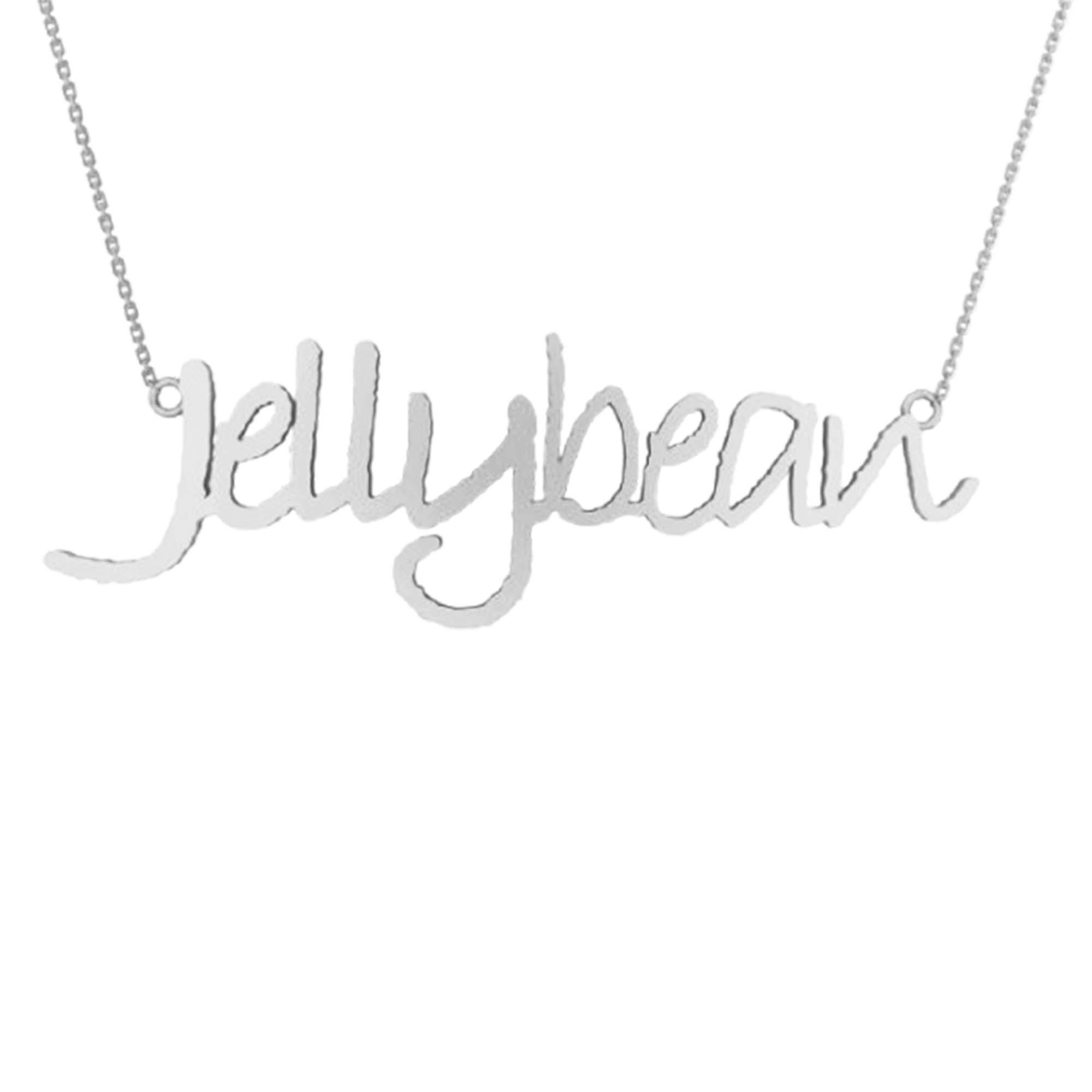 RKC Weight 5.5 gm Initial Name Pendant Necklace 14k Yellow Gold Plated 925 Silver