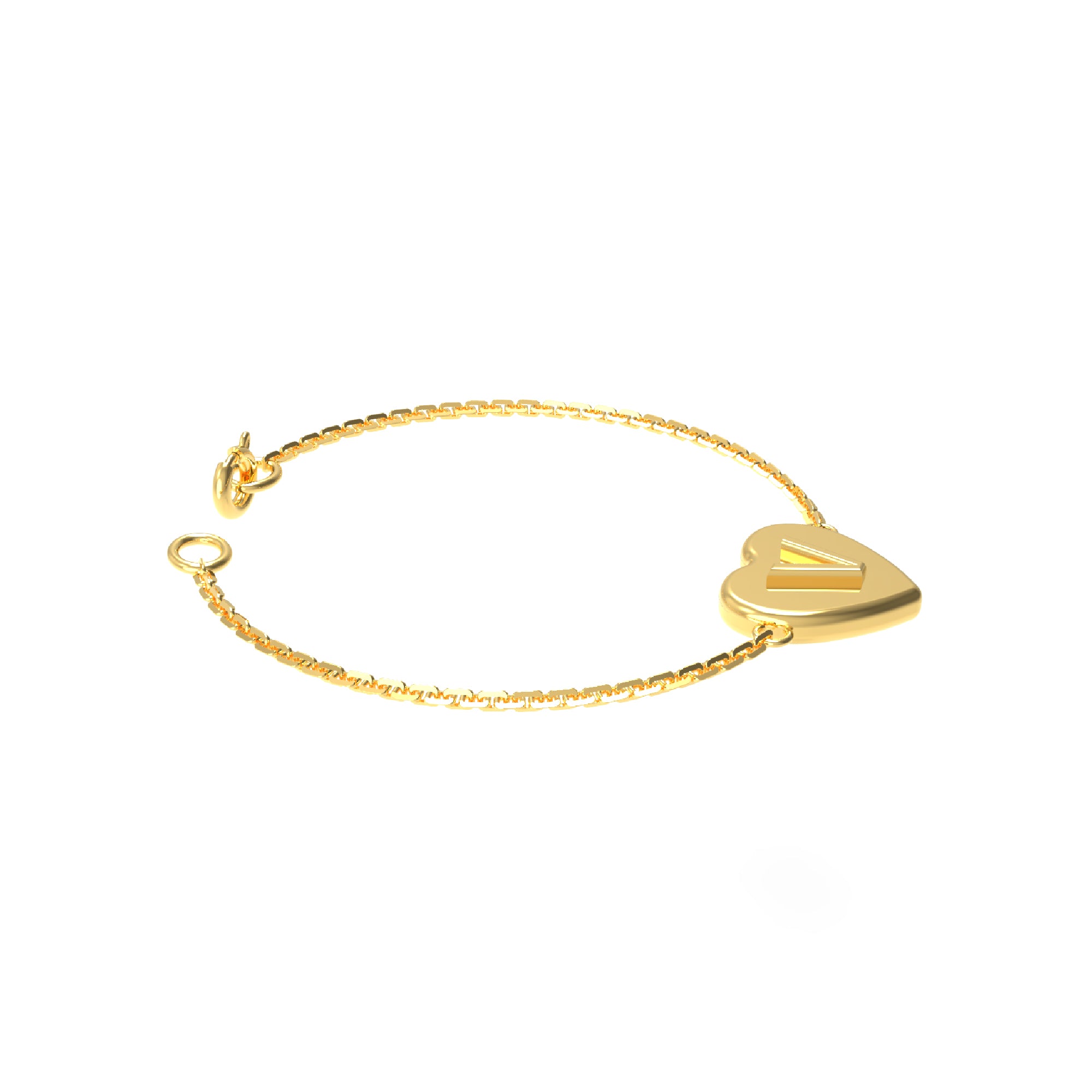 RKC 925 Sterling Silber Initiale Herz „V“ Buchstabenkette 14K Gelbgold vergoldet Produktgewicht 4,00 GM