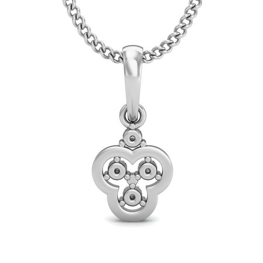 Mini regalo in argento sterling RKC 925, pendente in moissanite da 0,04 ct, placcato in oro giallo 14 carati, peso 2,5 g, altezza 13 mm