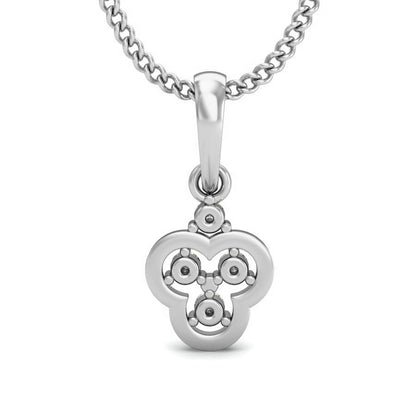 Mini regalo in argento sterling RKC 925, pendente in moissanite da 0,04 ct, placcato in oro giallo 14 carati, peso 2,5 g, altezza 13 mm