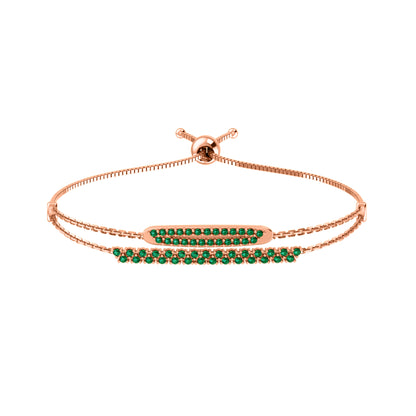 RKC Damen-Armband aus 925er-Sterlingsilber mit 0,81 Karat Moissanit, 14 Karat Gelbgold vergoldet, Gewicht 4,50 g, Höhe 36,85 mm