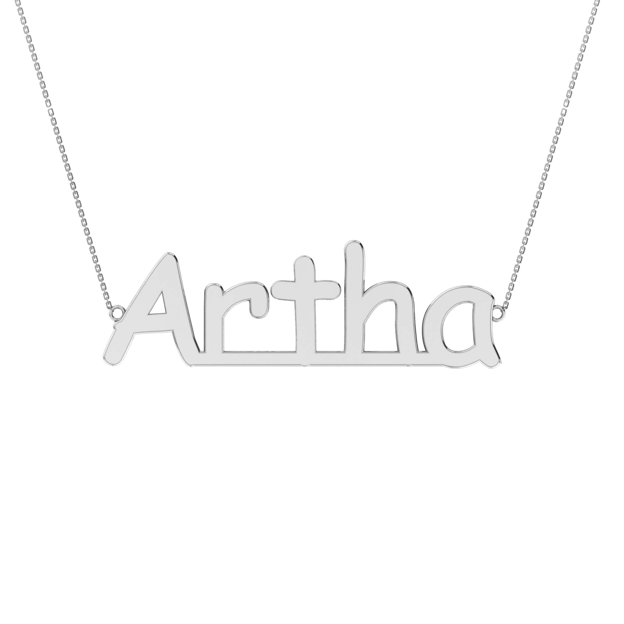 RKC Initial Customized Name Pendant 14k Yellow Gold Plated 925 Silver