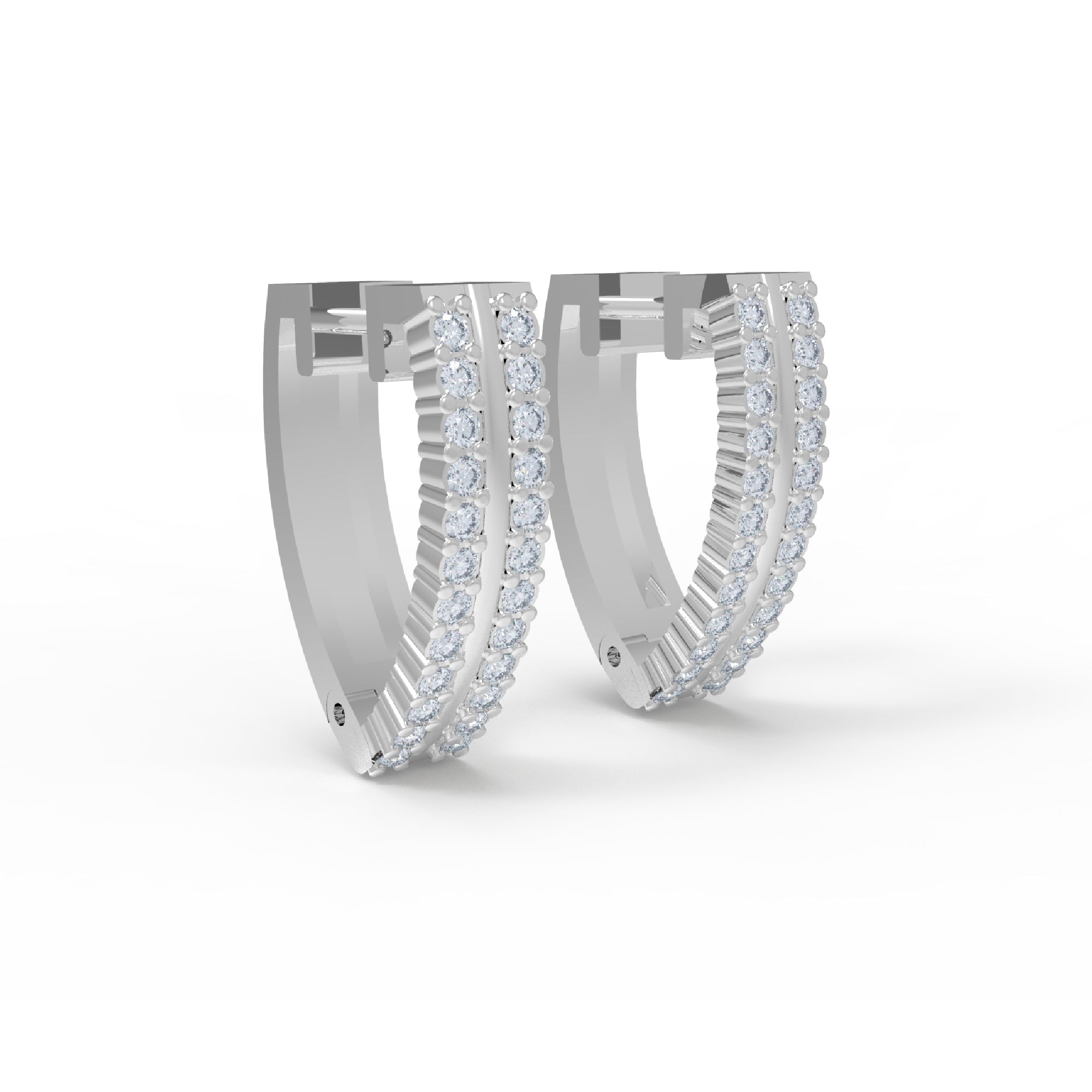 Orecchino da donna a cerchio a clip in argento sterling RKC 925 14k giallo sopra Peso del prodotto 4,00 GM Altezza 15,50 MM