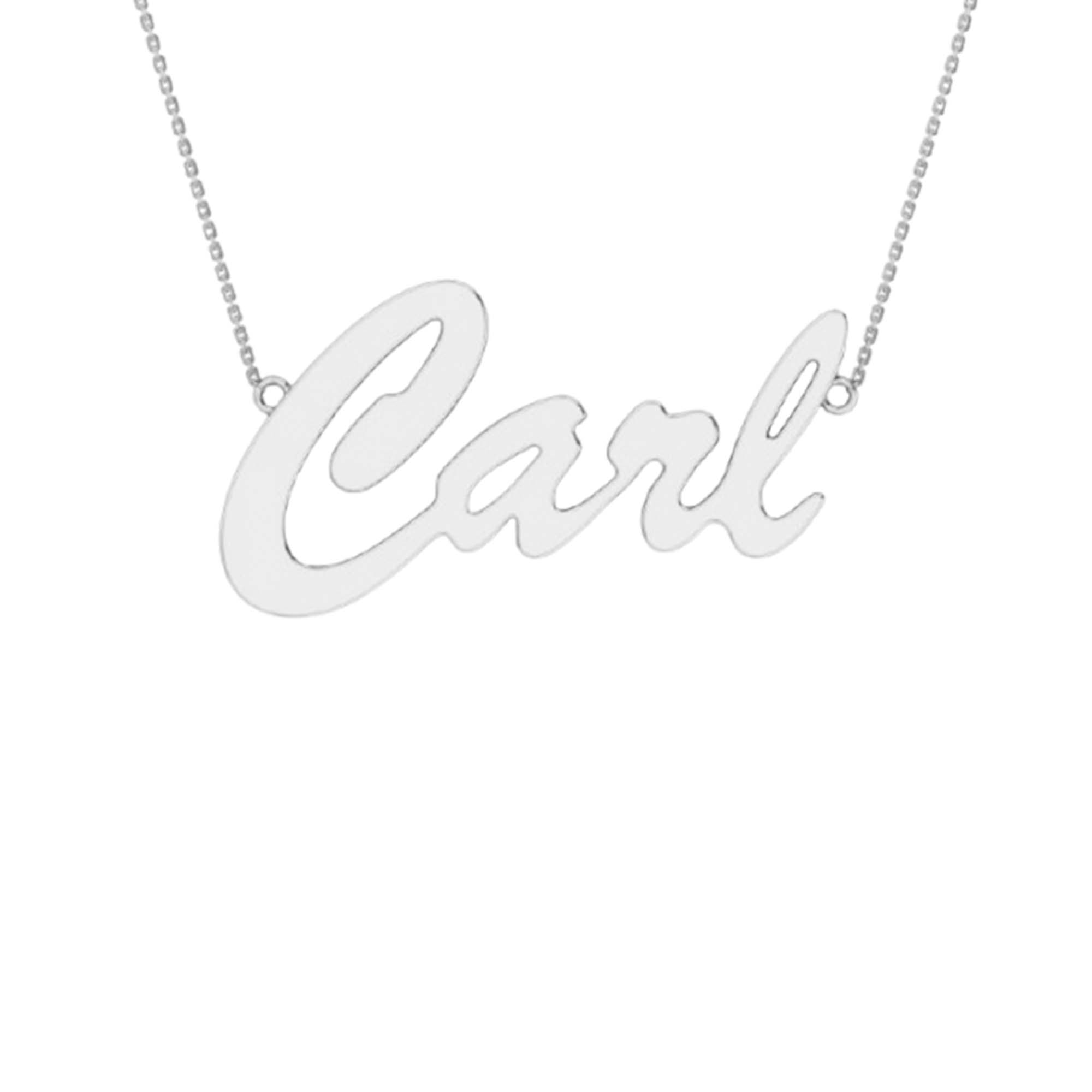RKC Unique Style Initial Name Pendant Necklace 14k Yellow Gold Plated