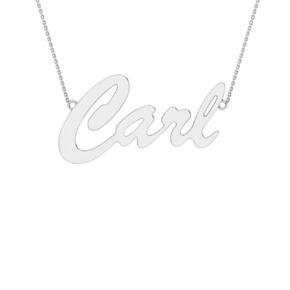 RKC Unique Style Initial Name Pendant Necklace 14k Yellow Gold Plated