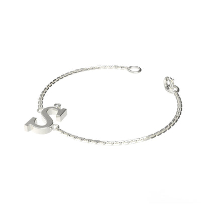 RKC Damenarmband aus 925er-Sterlingsilber mit einem Karatgewicht von 0,01 Karat, 14 Karat Rosévergoldung, Produktgewicht 2,90 GM