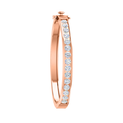 RKC Damen-Armreif aus 925er Sterlingsilber, 7,5 Karat, 14 Karat Gelbgold, Gewicht 20,00 GM, Höhe 55,00 mm