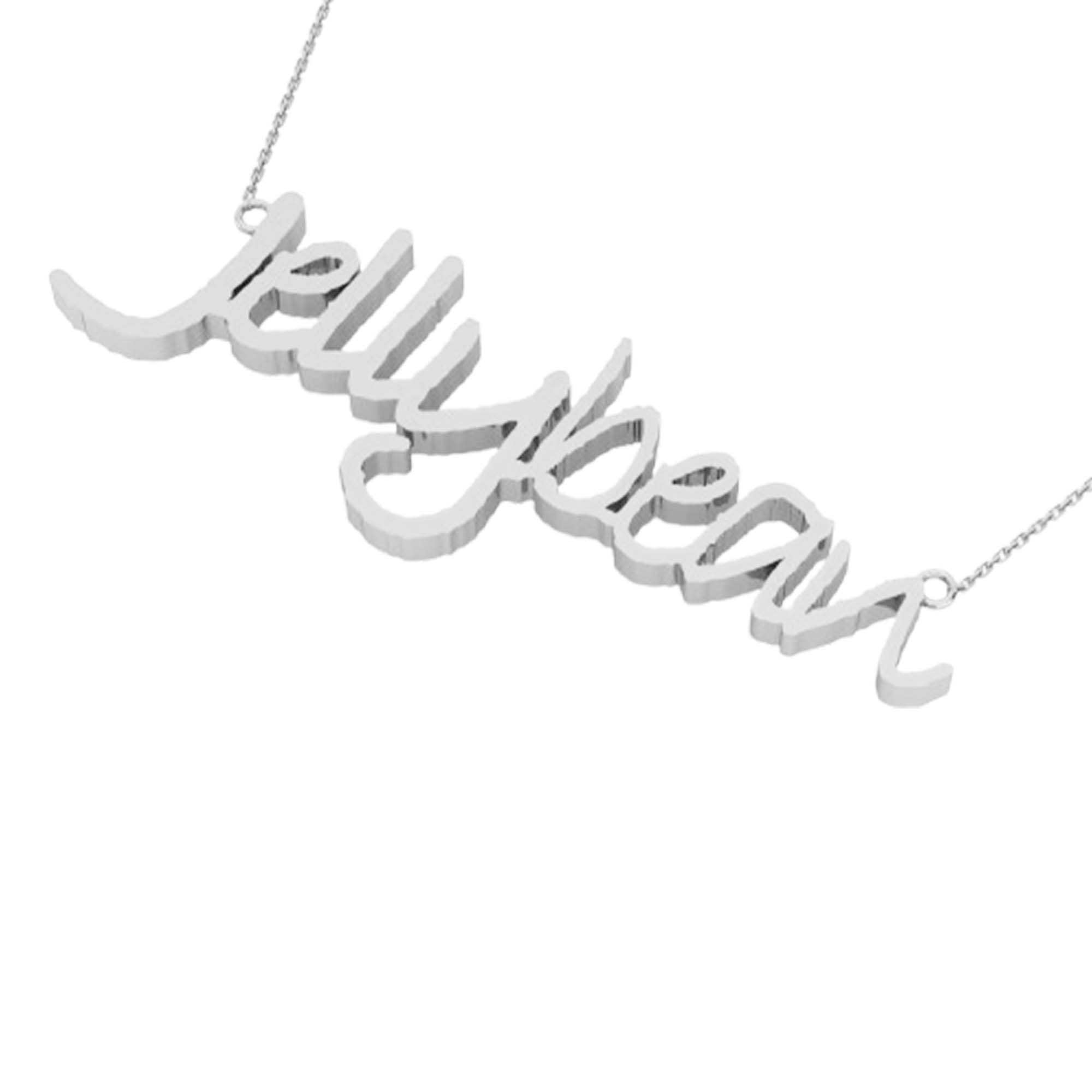RKC Weight 5.5 gm Initial Name Pendant Necklace 14k Yellow Gold Plated 925 Silver