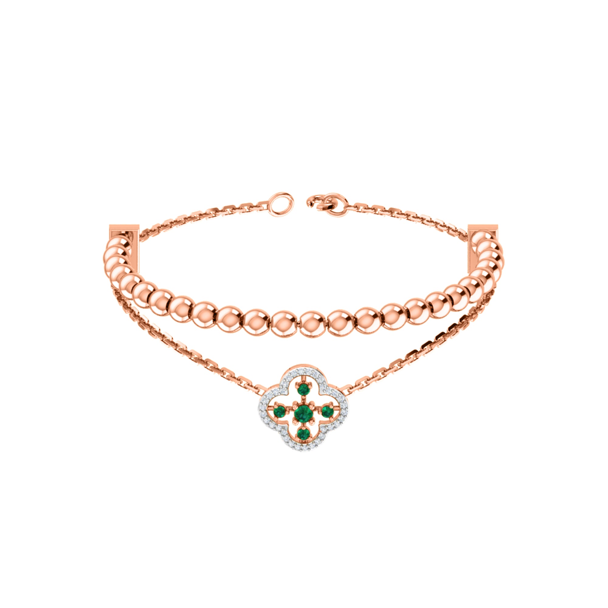 RKC Damen-Armband aus 925er-Sterlingsilber mit 0,39 Karat Moissanit, 14 Karat Gelbgold vergoldet, Gewicht 11,50 g