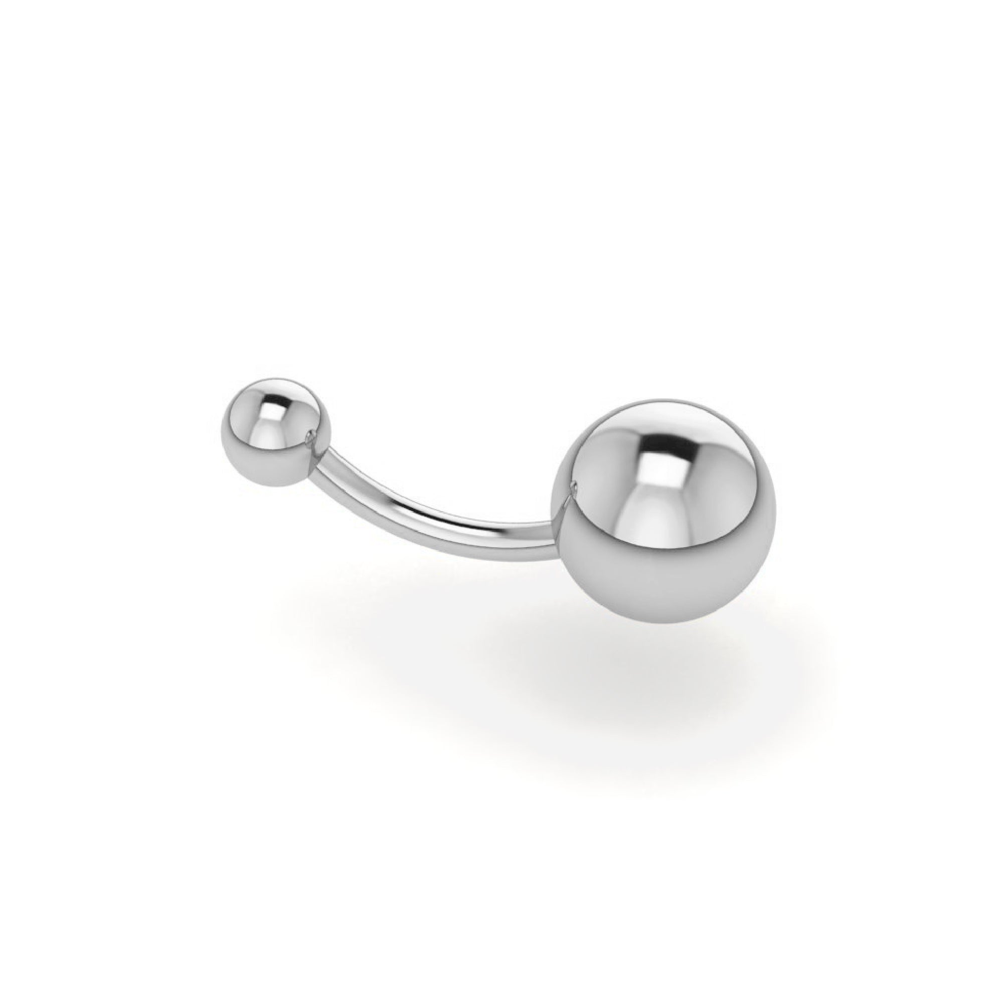 RKC JEWELRY Ombelico da donna in argento sterling 925 placcato in oro rosa 14k Peso 2,00 g Altezza 18 mm