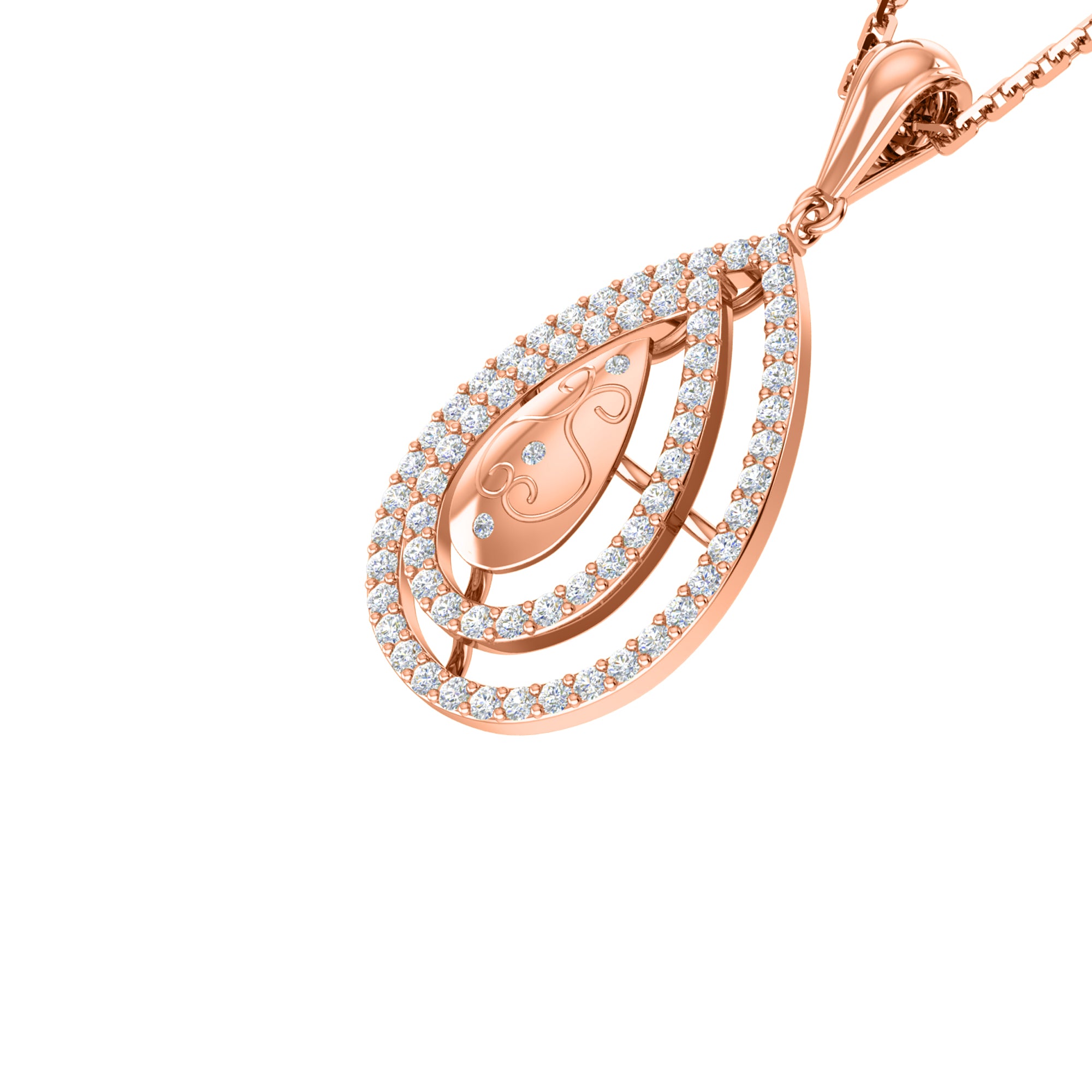 RKC Ciondolo a goccia in moissanite da 0,65 ct, gioielli in argento 925, placcato in oro giallo 14 carati, peso 5 g, altezza 31 mm