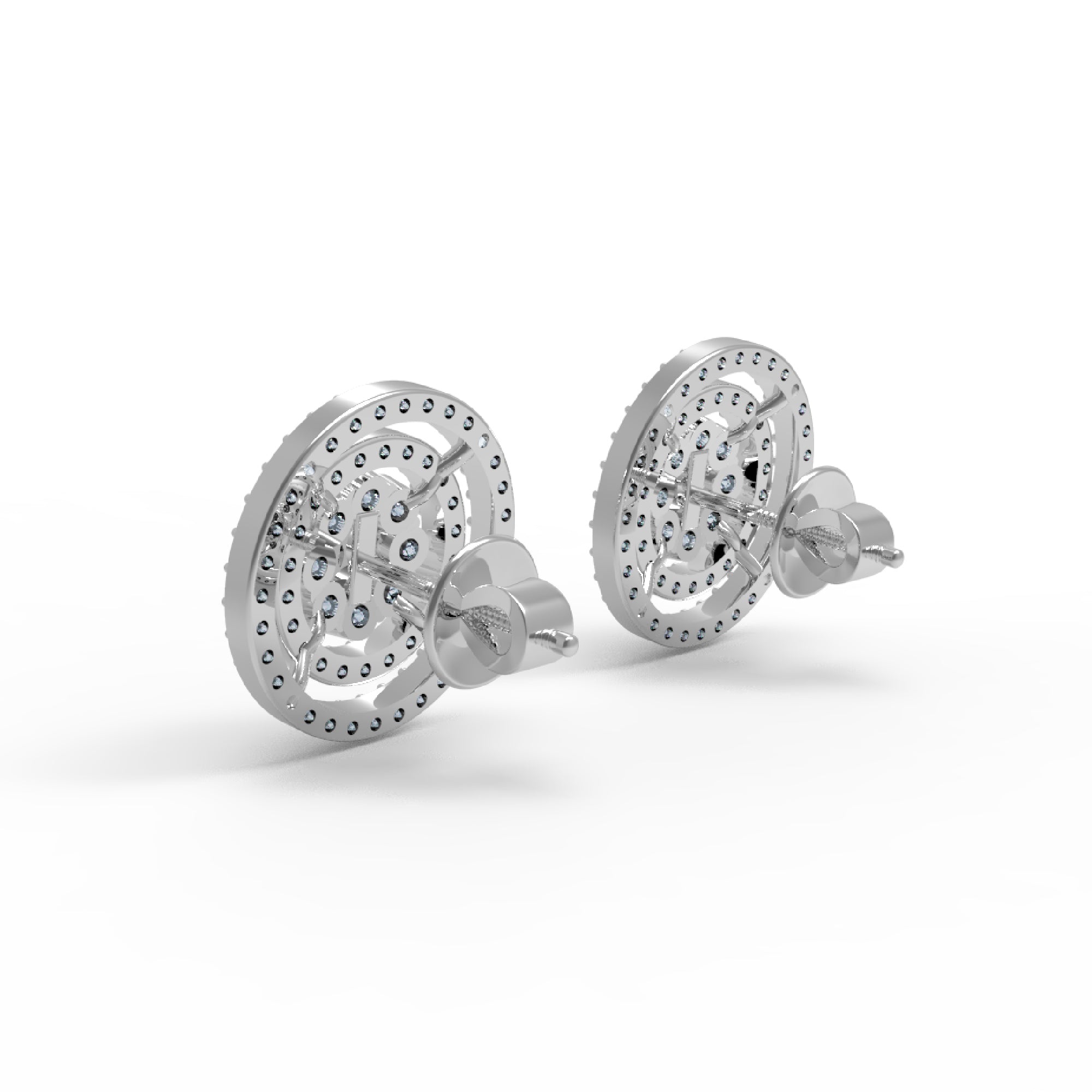 RKC 925 Sterling Silber Damen-Ohrring für den täglichen Gebrauch, 14 Karat Gelb, Gesamtgewicht 3,70 GM, Höhe 13,50 mm