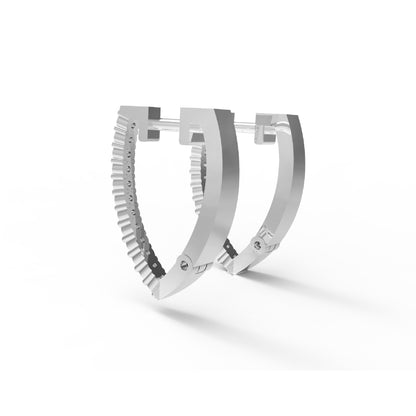 RKC 925 Sterling Silber minimalistischer Clip-on-Ohrring für Damen, 14 Karat Gelb über Produktgewicht 2,65 GM, Höhe 16,00 mm