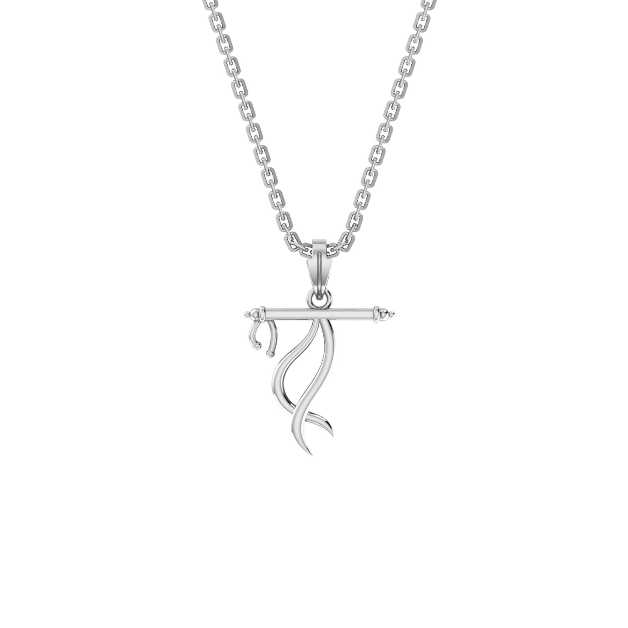 RKC Charming Pendant With Box Chain 14k Yellow/ White/ Rose Gold Plated
