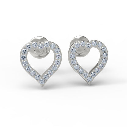 RKC Damen-Ohrstecker aus 925er-Sterlingsilber mit Schraubverschluss, 14 Karat Gelb, Produktgewicht: 5,20 GM, Höhe: 16,50 mm