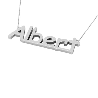 RKC Customize Initial Name Pendant Necklace 14k Yellow Gold Plated Weight 4.5 gm