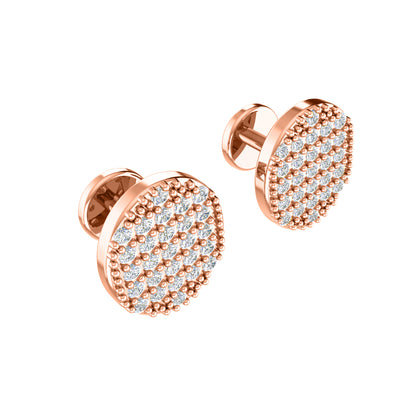 Gemelli e spilla in argento sterling 925 con Moissanite RKC, prodotto placcato in oro giallo 14 carati, peso 1,00 g.