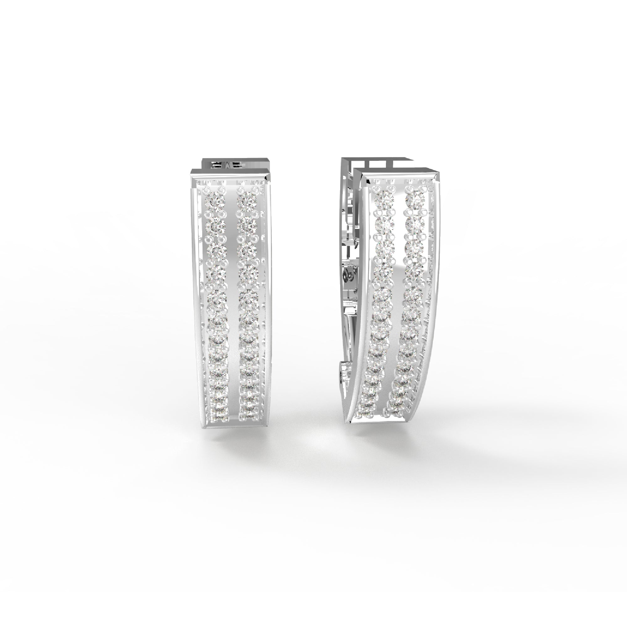 RKC 925 Sterling Silber Clip-on Creolen-Ohrring für Damen, 14 Karat Gelb, Produktgewicht: 4,00 GM, Höhe: 15,50 mm