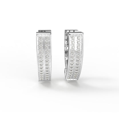 RKC 925 Sterling Silber Clip-on Creolen-Ohrring für Damen, 14 Karat Gelb, Produktgewicht: 4,00 GM, Höhe: 15,50 mm