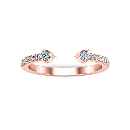 RKC Moissanit verstellbares offenes Band für Geburtstagsgeschenk, 925er Sterlingsilber, 14 Karat Gelbgold vergoldet, Gewicht 2 g, Breite 2 mm