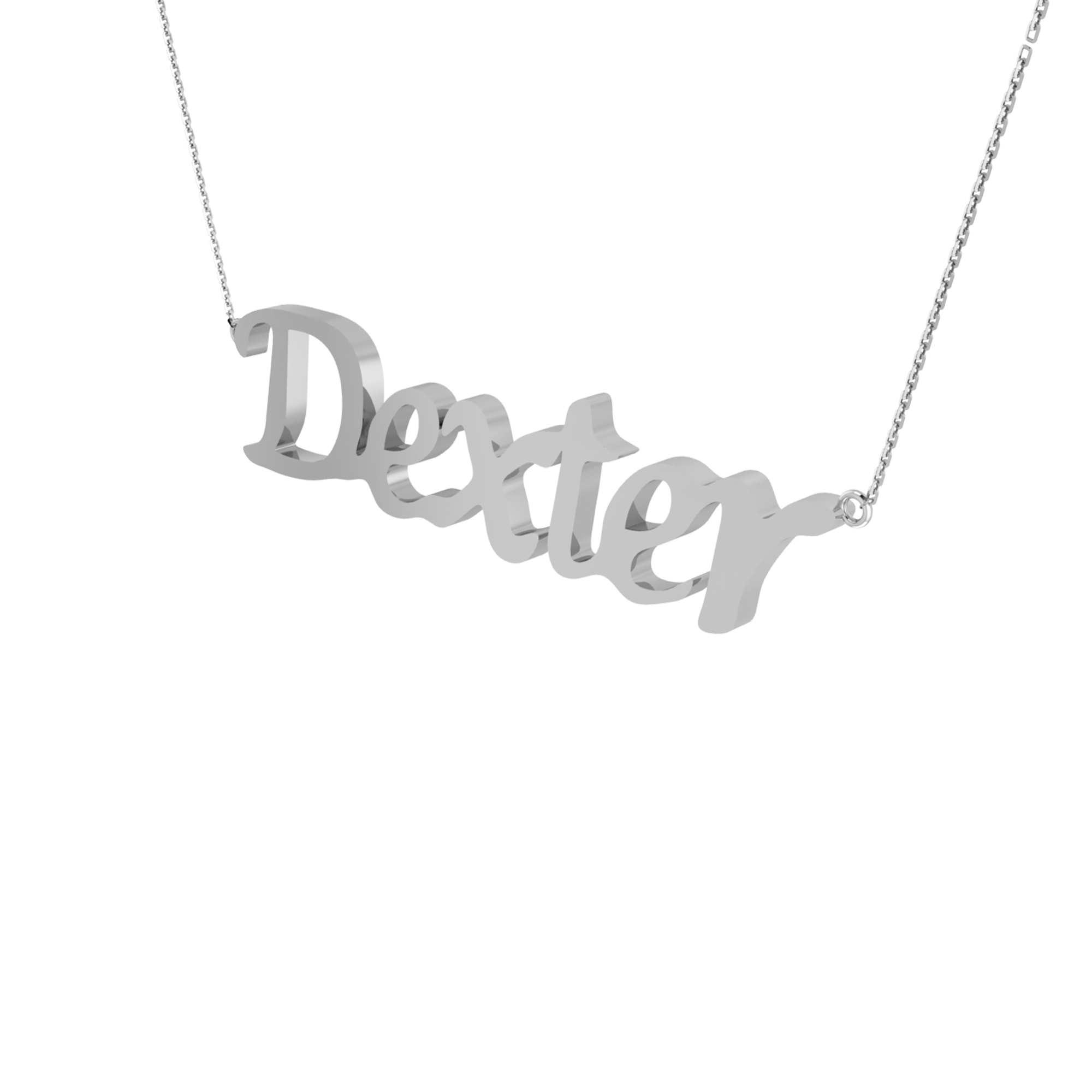 RKC 14k Yellow Gold Plated Initial Name Pendant Necklace Approx. Weight 5gm and Length 10mm