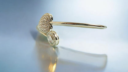 RKC 925 Sterling Silber 2,5 Karat Moissanit für Damen-Armreif, 14 Karat Weißgold vergoldet, Produktgewicht: 7 g