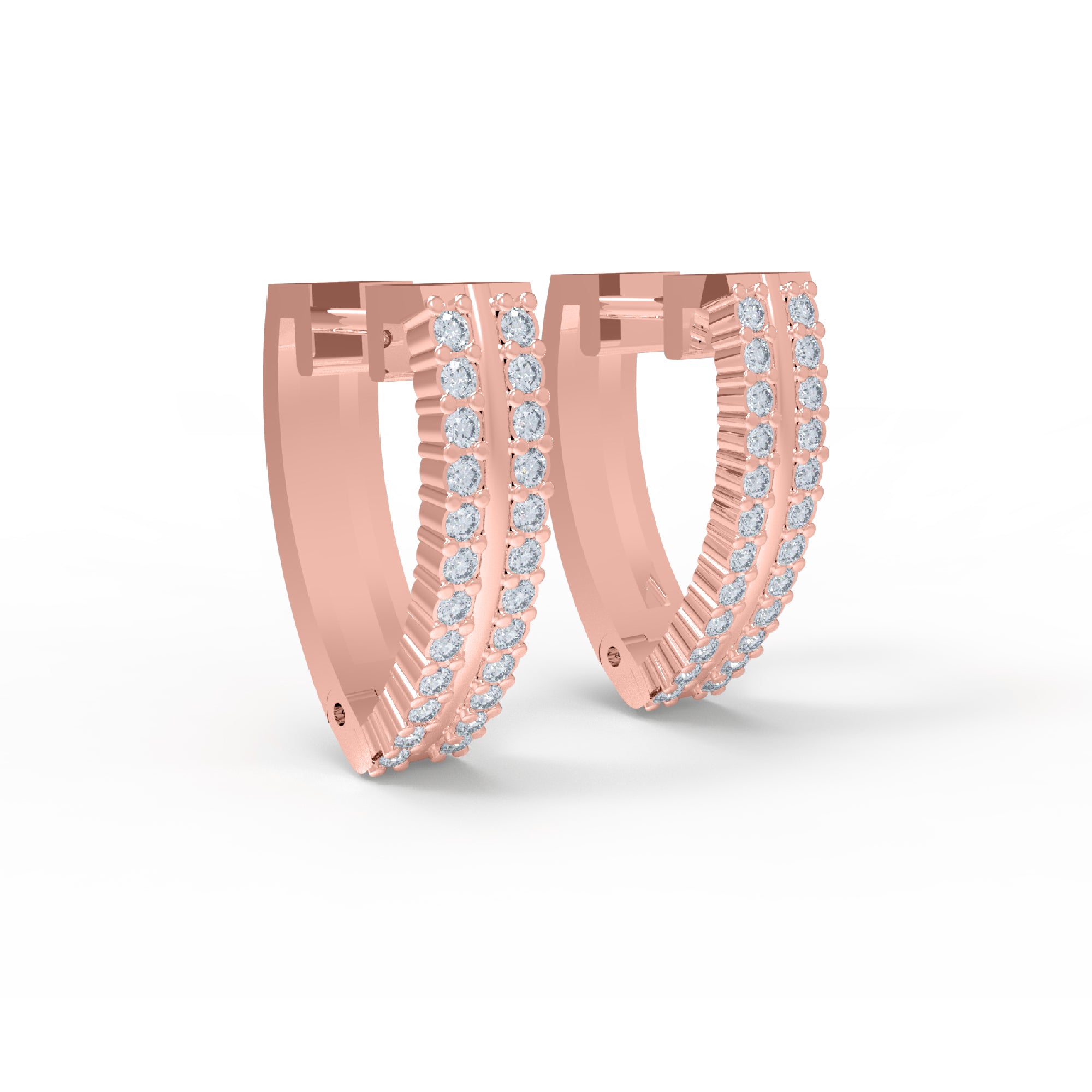 Orecchino da donna a cerchio a clip in argento sterling RKC 925 14k giallo sopra Peso del prodotto 4,00 GM Altezza 15,50 MM