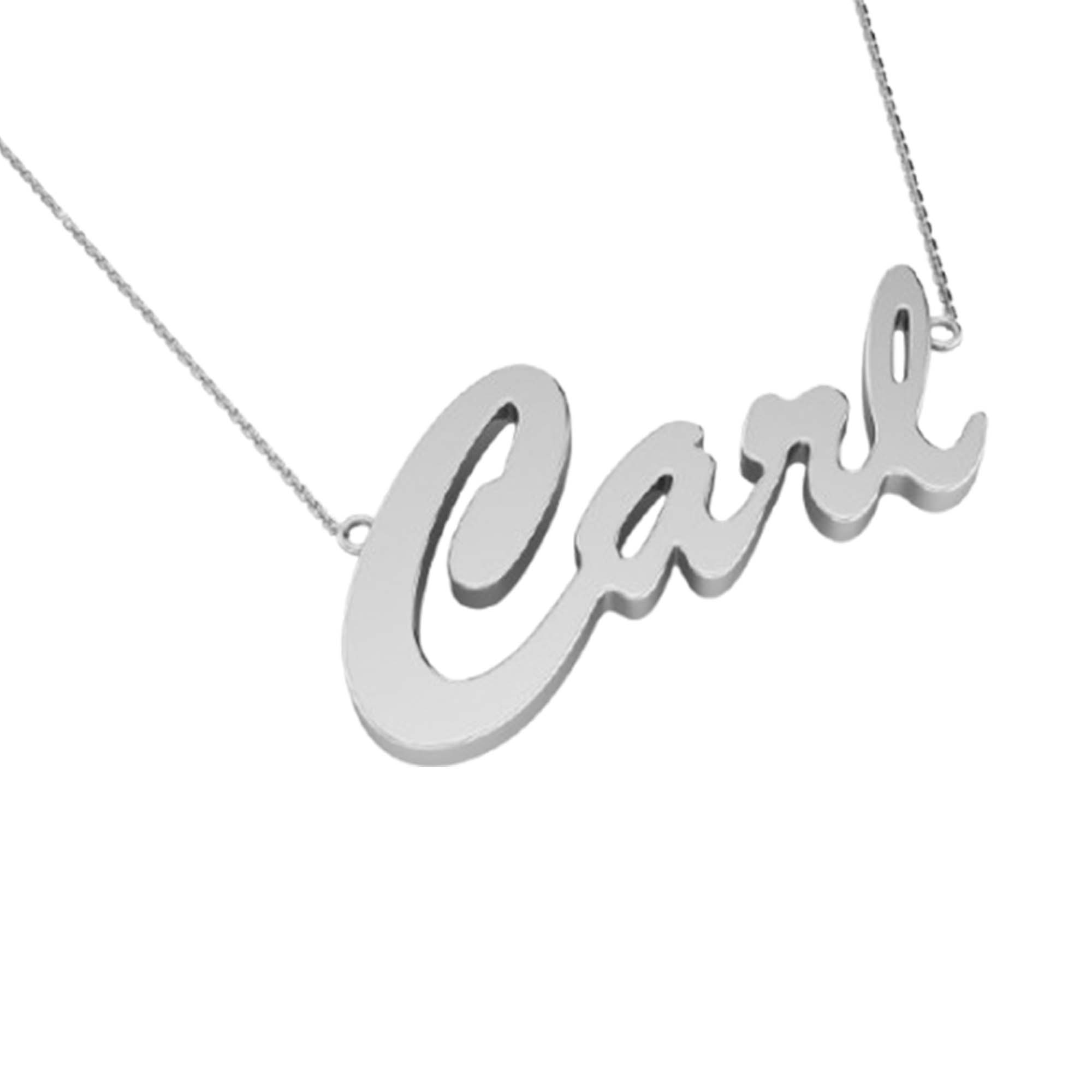 RKC Unique Style Initial Name Pendant Necklace 14k Yellow Gold Plated