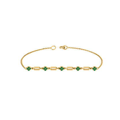 RKC 925 Sterling Silber 0,3 CT Edelstein für Damenarmband, 14 Karat Roségold vergoldet, Gewicht 3,70 GM